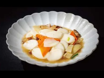 Pastel de arroz con verduras