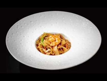 Pad Thai con gambas