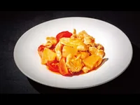 Pollo en salsa agridulce