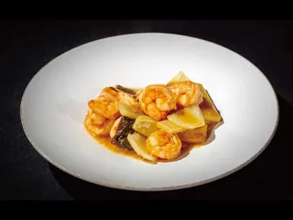 Gambas estilo thai